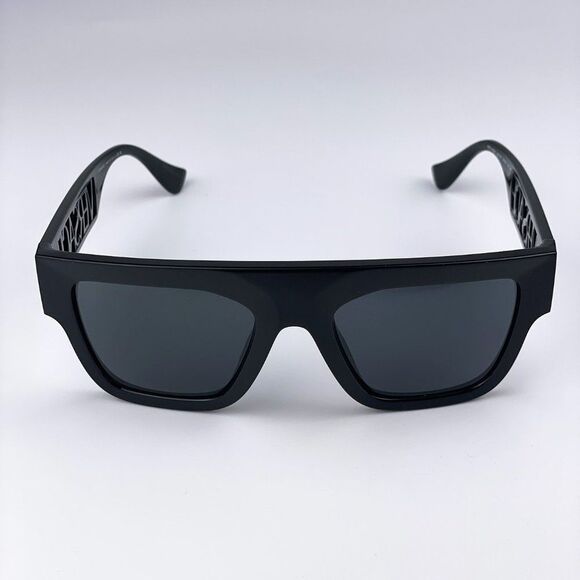 Versace VE4430U GB1/87 BRAND NEW Sunglasses Black Grey Frame Logo Square Unisex main image 2